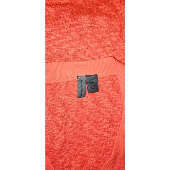 New Anthropologie Evie Cardigan by Left of Center $98 SMALL Red Orange Coral - Picture 4 of 4